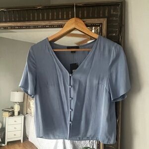 Silk Button Up Blouse